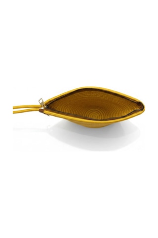 Efw Rome Handmade Hasır Clutch Çanta Sarı