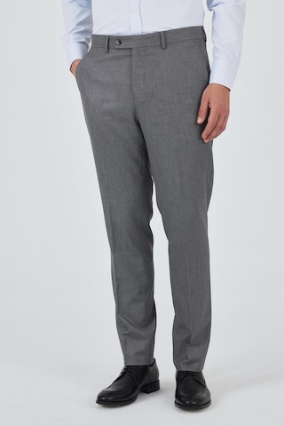İmza Gri Esnek Yandan Cepli Comfort Fit Classic Pantolon 1003250154 Gri