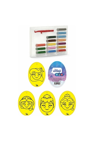 Disney Princess Emojiler Eğitici Ve Eğlenceli Kum Boyama Seti 4in1-red Castle Dso-05