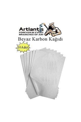 Beyaz Karbon Kağıdı A4 10 Adet 21x29,7 Cm Kopya Kağıdı Transfer Kağıdı Renkli Karbon Kağıdı