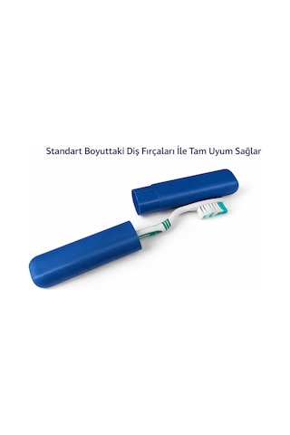 Diş Fırçası Seyahat Kabı Sert Plastik Taşıma Kutusu Hijyenik Organizer Standart Boy Uyumlu Çok Renkli