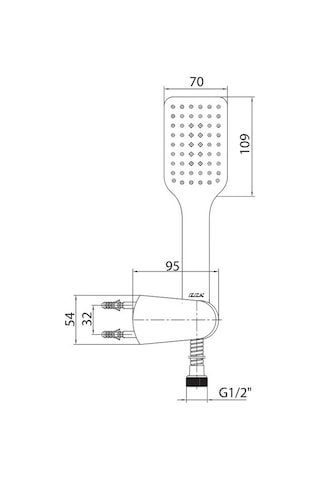 Eca Tiera 102117383 Mafsallı Duş Seti Banyo Üst Takımı Krom