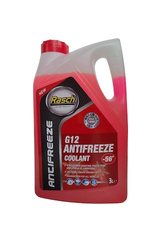 Rasch G12 Organik Radyatör Antifriz Kırmızı -56 - 3 Lt. Kırmızı