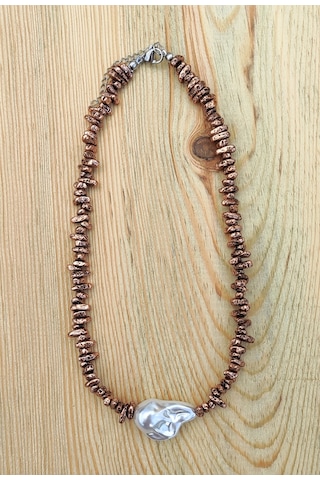 Lav Taşı Ve Yapay Barok I Nci Kolye Doğal Enerji, Şık Tasarım, Negatif Enerji Temizleyici Aksesuar Çok Renkli