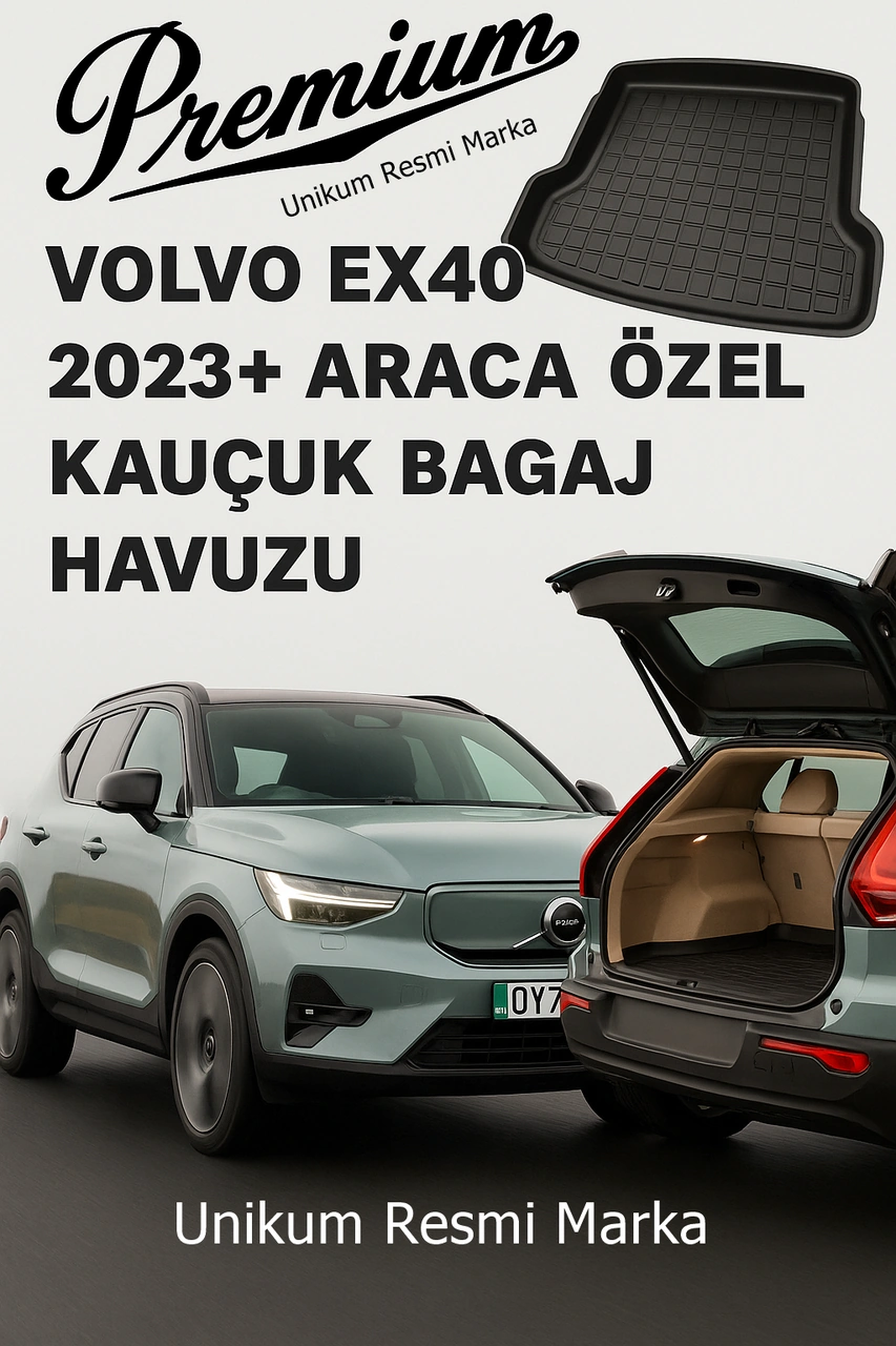 Volvo Ex40 2023+ Araca Özel Kauçuk Bagaj Havuzu