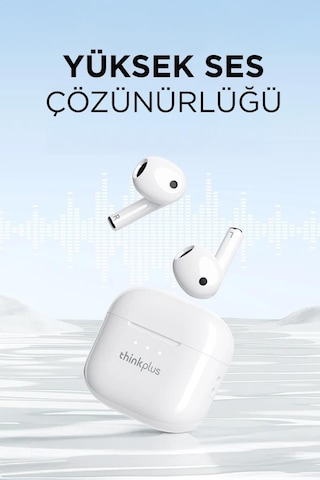 Lenovo Thinkplus Lp23 Beyaz Bluetooth Bt 5.4 Kablosuz Kulaklık