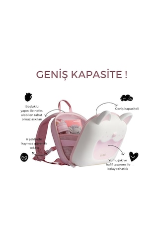 Zoyzoıı Animal Serisi Sırt Çantası / Pink Fox Çok Renkli