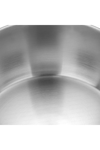 Nehir Silver 16 Cm Derin Tencere - Paslanmaz Çelik Tencere Gri