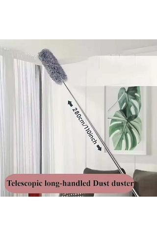 Teleskopik Esnek Ve Kullanışlı Toz Alma Aparatı 2.80 M Uzayan