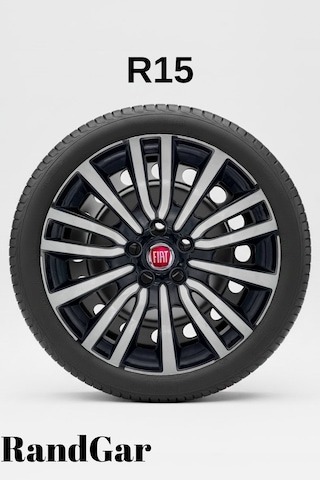 Fiat Egea Urban 15 İnç Jant Kapağı 4 Adet Siyah Gri C118 Rand