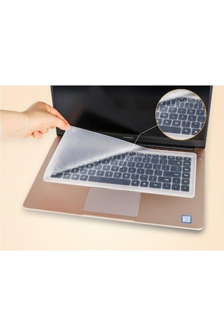 2 Adet Şeffaf Silikon Notebook Laptop Klavye Koruyucu Anti-toz Ve Su Geçirmez 15,6 Inç