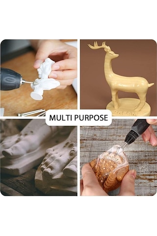 Pazly Ve Uçlu Taş Seti Şaftlı Metal İşleme Geeroyoo Elmas Döner Alet 3mm 20 Adet - Mz