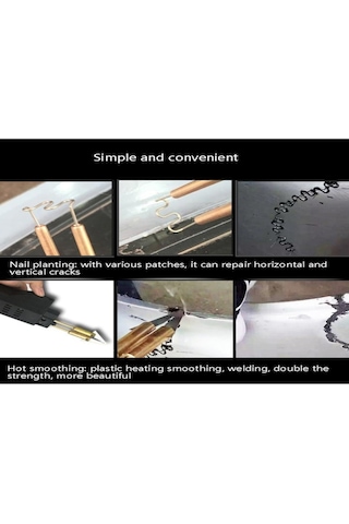 Jeemson Araba Tampon Çatlak Onarımı İçin 0.6mm Plastik Kaynak Aracı, 500 Adet Paket, Hassas Kaynak, Kolay Tamir, Yenileme