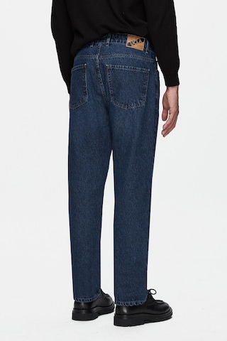 Ucla Benıto Mavi Denim Nakışlı Baggy Fit Erkek Pantolon Mavi