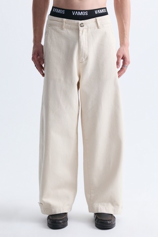 Vamos Relaxed Fit Pantolon Taş