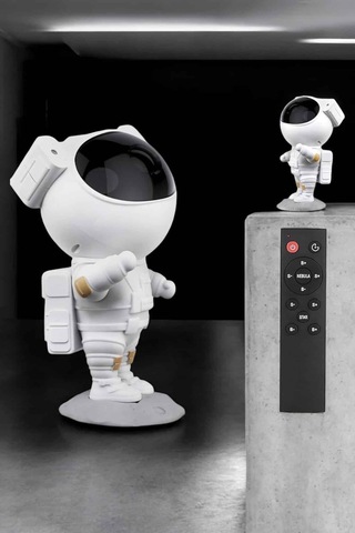 Çocuklara Özel Projeksiyon Astronot Lamba Speaker Sevimli Sarı 88594392