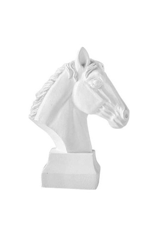 Opulentliving At Kafası Heykeli Masaüstü Dekorasyon Reçine Heykel S