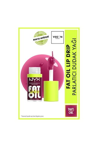 Nyx Professional Makeup Fat Oil Lip Drip Parlatıcı Dudak Yağı - Thats Chic 0