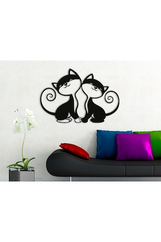 Kedi Cat 3d Duvar Dekoru - Şık Ve Minimalist Tasarım 19cm