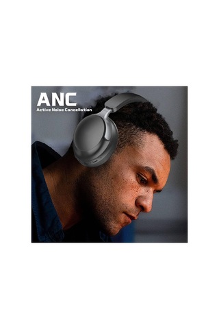 Tr Aktif Gürültü Önleyici Anc Özellikli Kulak Üstü Bluetooth Kulaklık Lapas Lp-hd001 V5.4 Gri