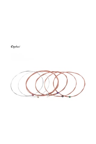 Orphee Tx620-p Akustik Halk Gitar Çelik Telleri 6 Adet Gümüş