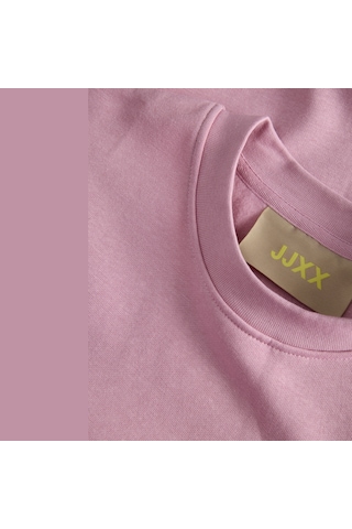 Jack & Jones Kadin Gögüs Logolu Sweatshirt - Abbie - 12223962 Orchid Smoke