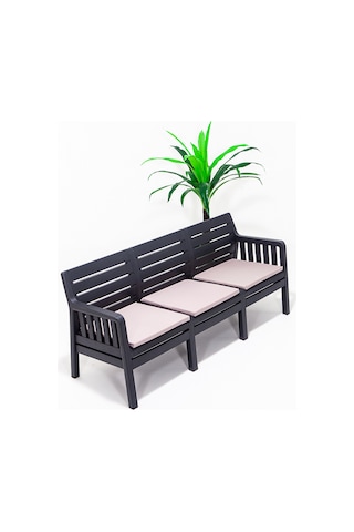 Lara Bahçe Balkon 3' Lü Koltuk-Antrasit