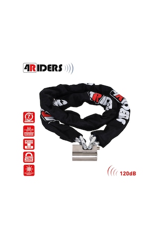 4riders Bodyguard Pro 14x200cm Kesilmez Zincir Alarmlı Kilit 14mm