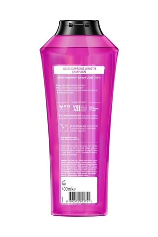 Gliss Supreme Length Koruyucu Şampuan Yağlı Köklü Kuru Uçlu Saçalar 400 Ml Tüm Saç Tipleri