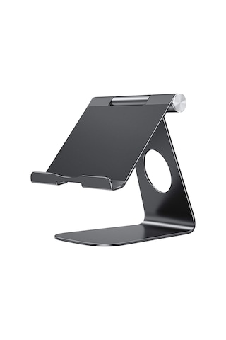 Cbtx P31 Evrensel Masaüstü Cep Telefonu Tablet Tutucu Braketi Ayarlanabilir Alüminyum Alaşımlı Stand - Siyah
