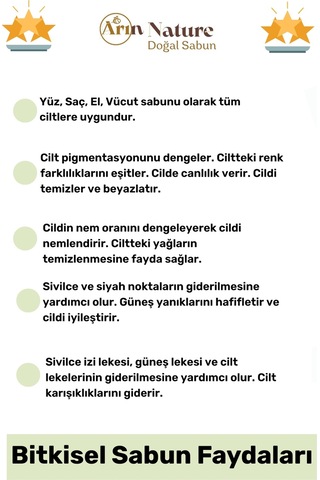 Bitkiselsabun Doğal Güzel Kokulu El Yüz Saç Vücut Orijinal Bitkisel Çay Ağacı Sabunu 120g - 6 Adet Karışık