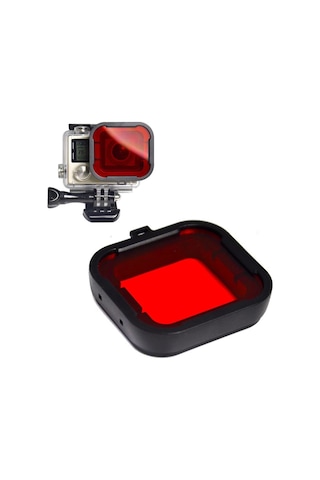 Gopro Standart Housing İçin Kırmızı Filtre