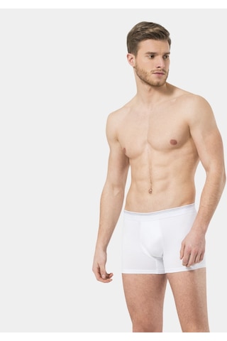 Türen Erkek Likralı Boxer 2'Li Paket 126/Beyaz 001