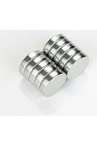 Mıknatıs 10 Adet 20 x 5 mm Yuvarlak Güçlü Neodyum Mıknatıs Çap 20