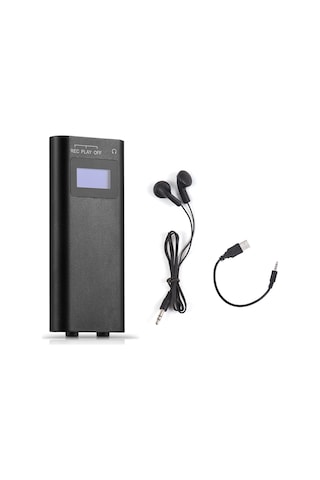 Teltree 32gb Siyah Ses Kaydedici - Yüksek Kaliteli Mikrofon, Gürültü Azaltma, Led Ekran, Usb Aktarımı, 16 Saat Sürekli Kayıt, Taşınabilir Mp3 Çalar