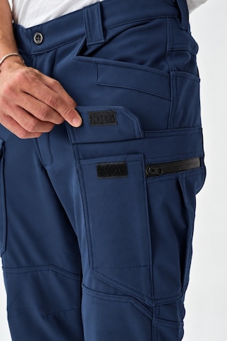 Dechers Erkek Kışlık İçi Polarlı Rüzgar Su Geçirmez Soft Shell Taktik Pantolon - E231 Lacivert