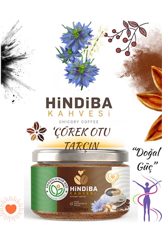 Hindiba Kahvesi Çörekotu & Tarçın 100 G Doğal Kafeinsiz Katkısız Bitkisel İçerik Çözünebilir