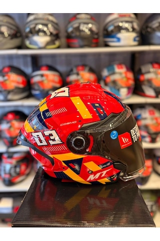 Mt Helmets Cosmo Sv Sergıo Garcıa E5 Parlak Kask Kırmızı