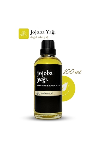 Sabunal Jojoba Yağı 100 ML - Cilt ve Saç Uyumlu Nemlendirici Bakım Yağı