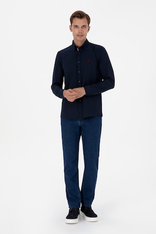 U.s. Polo Assn. Erkek Lacivert Gömlek Desenli 50317249-vr033 Lacivert