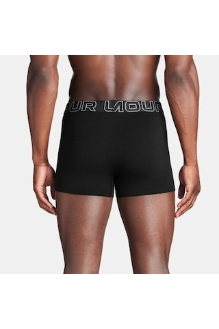 Under Armour Performance Cotton - Solıd 3 In 3pk Erkek Boxer 1383891-001 Siyah