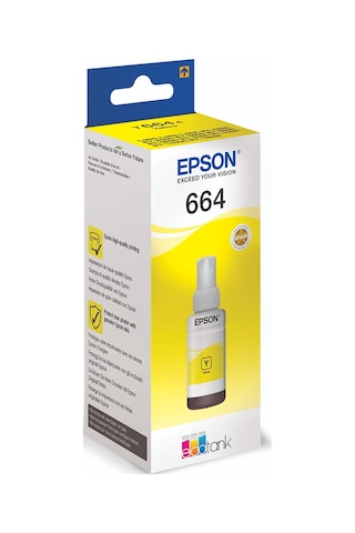 Ppt Premium Epson T664 Uyumlu Sarı Mürekkep