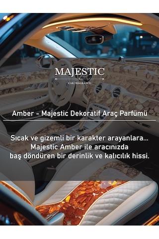 Majestic Oto Kokusu Amber 7 Ml - Dekoratif Araç Parfümü