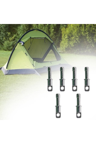 Homyl 8,5mm/0.33 Inç Çadır Kutupları Için Yedek 6'lı-paket Gümüş