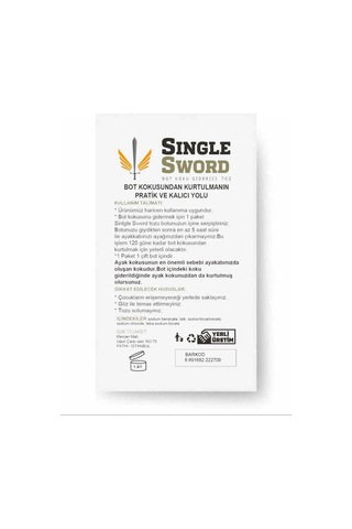 Single Sword Biohelp Ayak Koku Önleyicisi Günlük Kullanım Pratik Çözüm Kozmetik