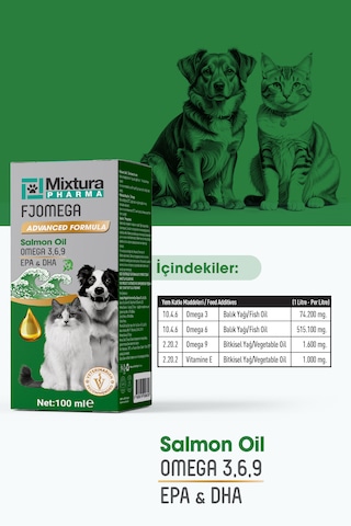 Mixtura Pharma Fjomega Kedi Ve Köpek Somon Yağı