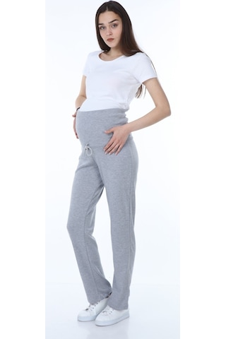 Luvmabelly Myra8501 Beli Ayarlanabilir Hamile Günlük Ev Pantolonu -gri-gri