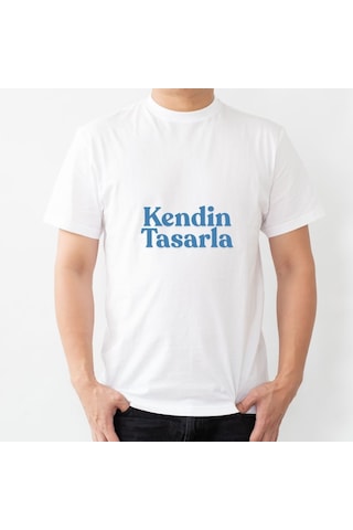 Kendin Tasarla Kişiye Özel Baskılı Tişört Hediye Edilebilir Fotoğraf Ve Yazı Baskılı Tişört Beyaz