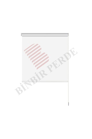 Beyaz Blackout Stor Perde Karartma, Isı & Işık Yalıtımlı, Ev & Ofis Kullanımı, Alüminyum Mekanizma