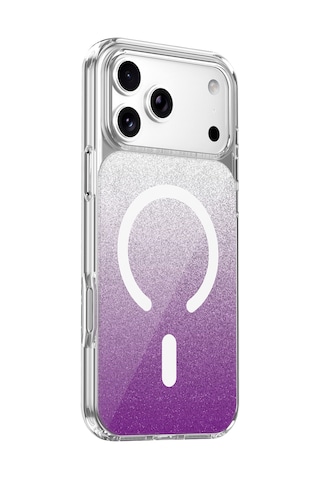 Onegif Apple iPhone Uyumlu 17 Pro Max Sora Simli Magsafe Kapak - Mor Kod: 8079